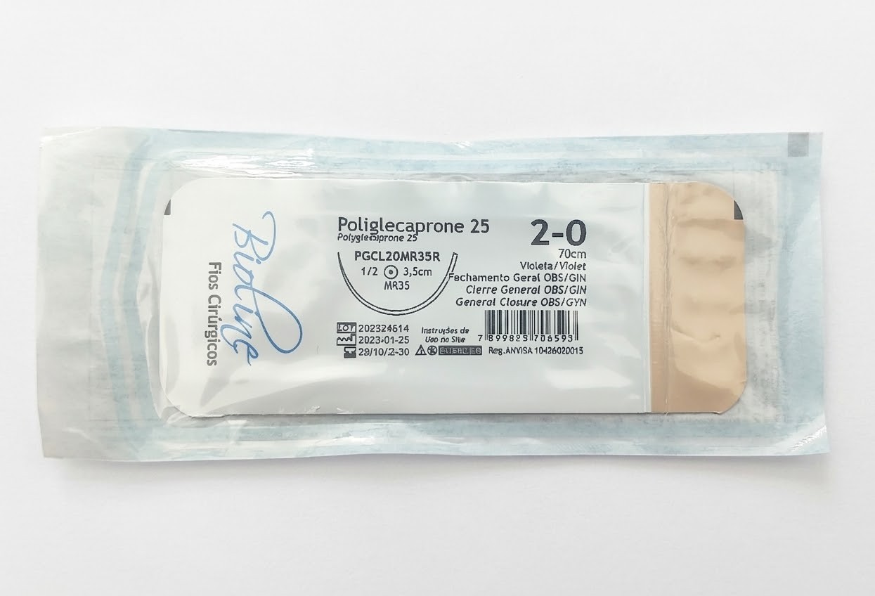 FIO 2-0 POLIGLECAPRONE AG1/2 CIL3,5-70 B