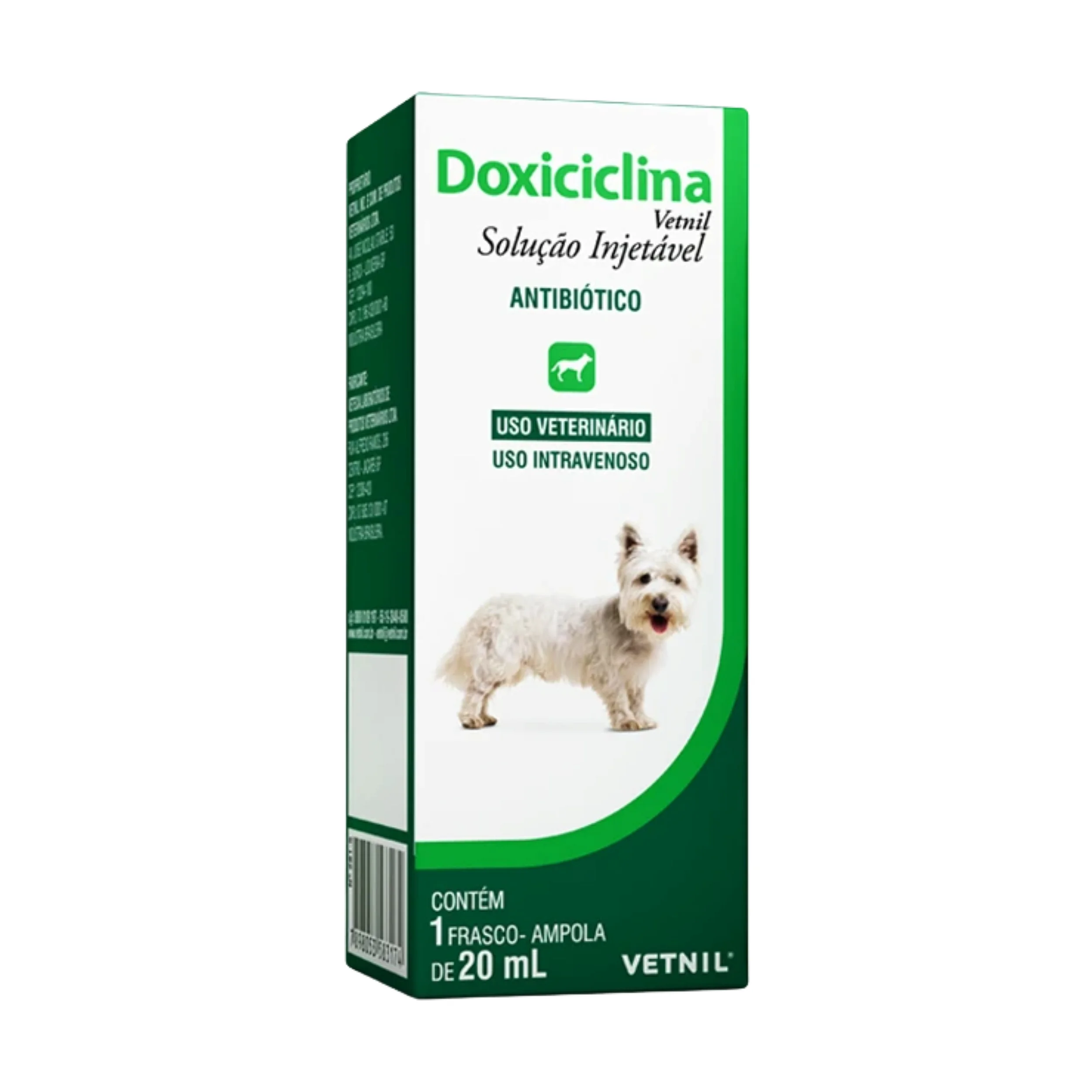 DOXICICLINA VETNIL INJETAVEL 20ML