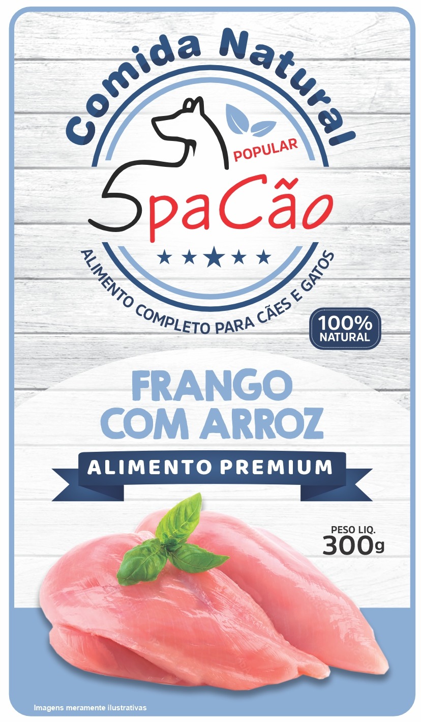 COMIDA NATURAL FRANGO COM ARROZ 300g
