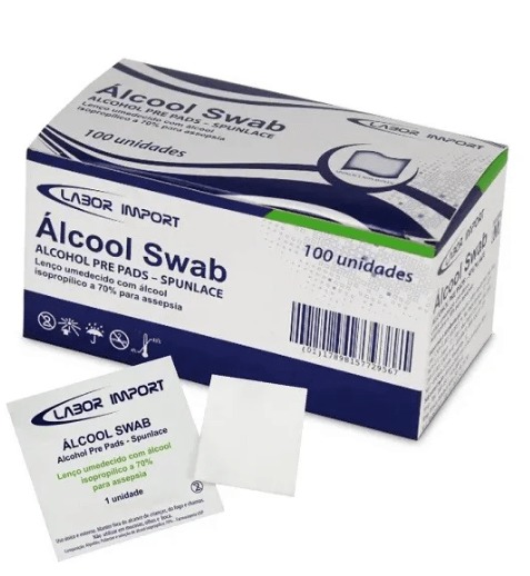 ALCOOL SWAB SACHE C/100 LABOR IMPORT