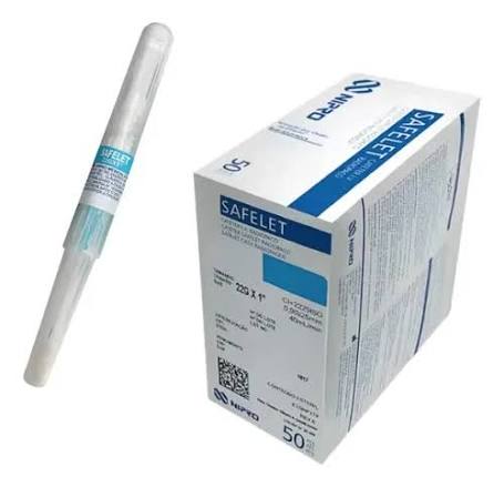 CATETER INTRAVENOSO 22G X 1 AZUL - NIPRO