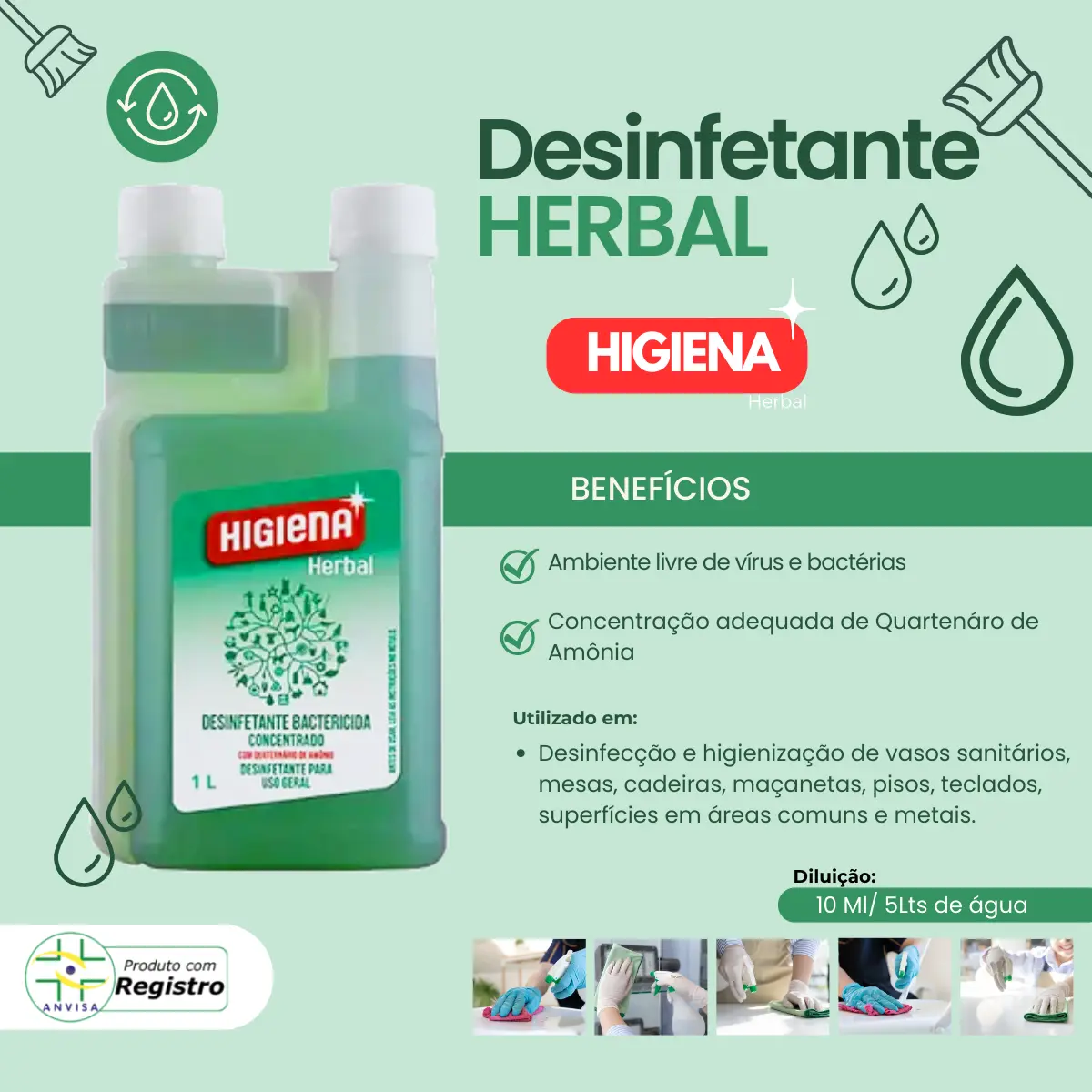 DESINFETANTE PET HERBAL 1L