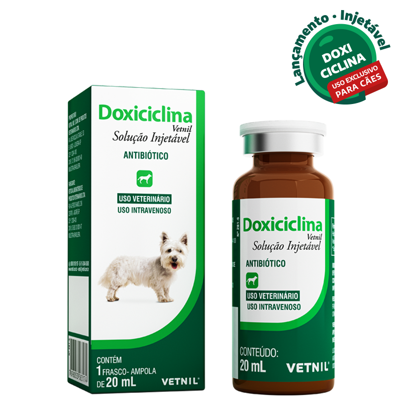 DOXICICLINA VETNIL INJETAVEL 20ML