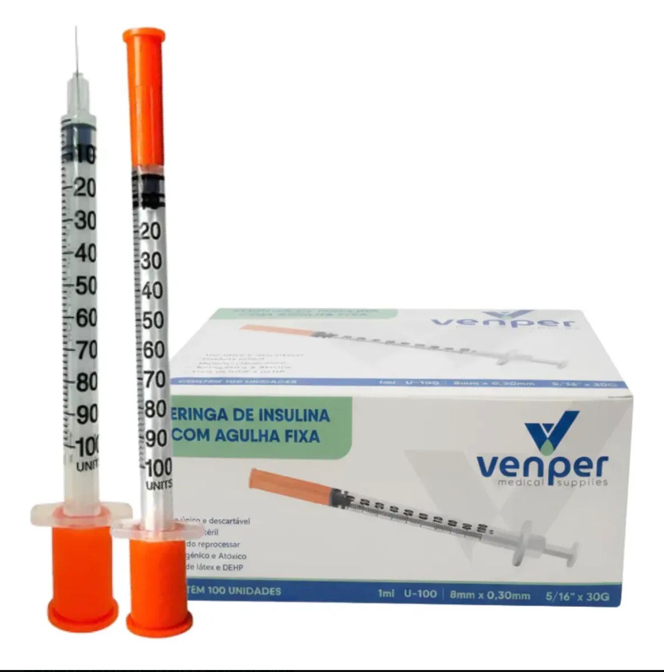 SERINGA INS AG FX 1ML 8X0,30(30G5/16) VENPER