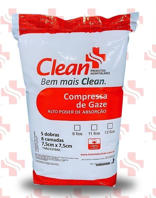TEC. DE GAZE NAO ESTERIL 09 FIOS - CLEAN